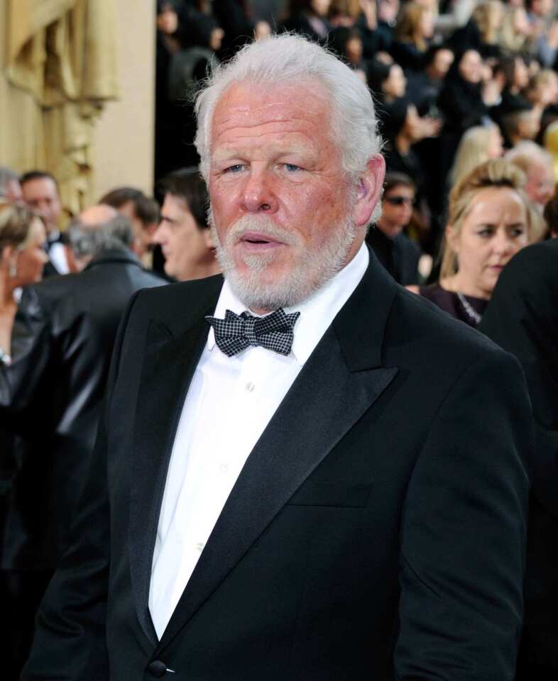 Nolte wasn't in awe of Oscar night. "I'm not really excited deep down inside," the supporting actor nominee for "Warrior" said. Why so glum, sir? "Because I don't know anyone here. There's nobody that I really hang out with," he said. "I'm not going to have any real deep conversations."