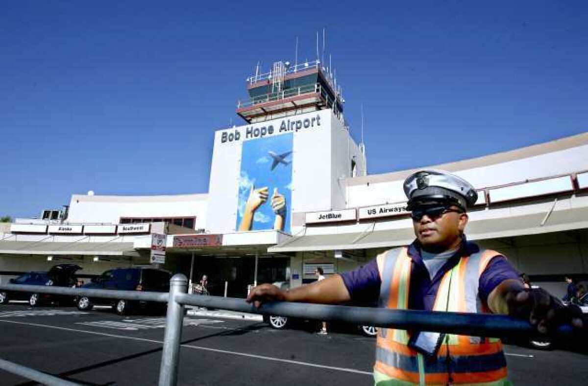ARCHIVE PHOTO: Airline changes hit Burbank's Bob Hope Airport in February 2012. American Airlines halted its operations at Bob Hope. Staff cited this as a factor to explain some of the passenger declines. This past January, JetBlue Airways eliminated all daytime flights at the airport.