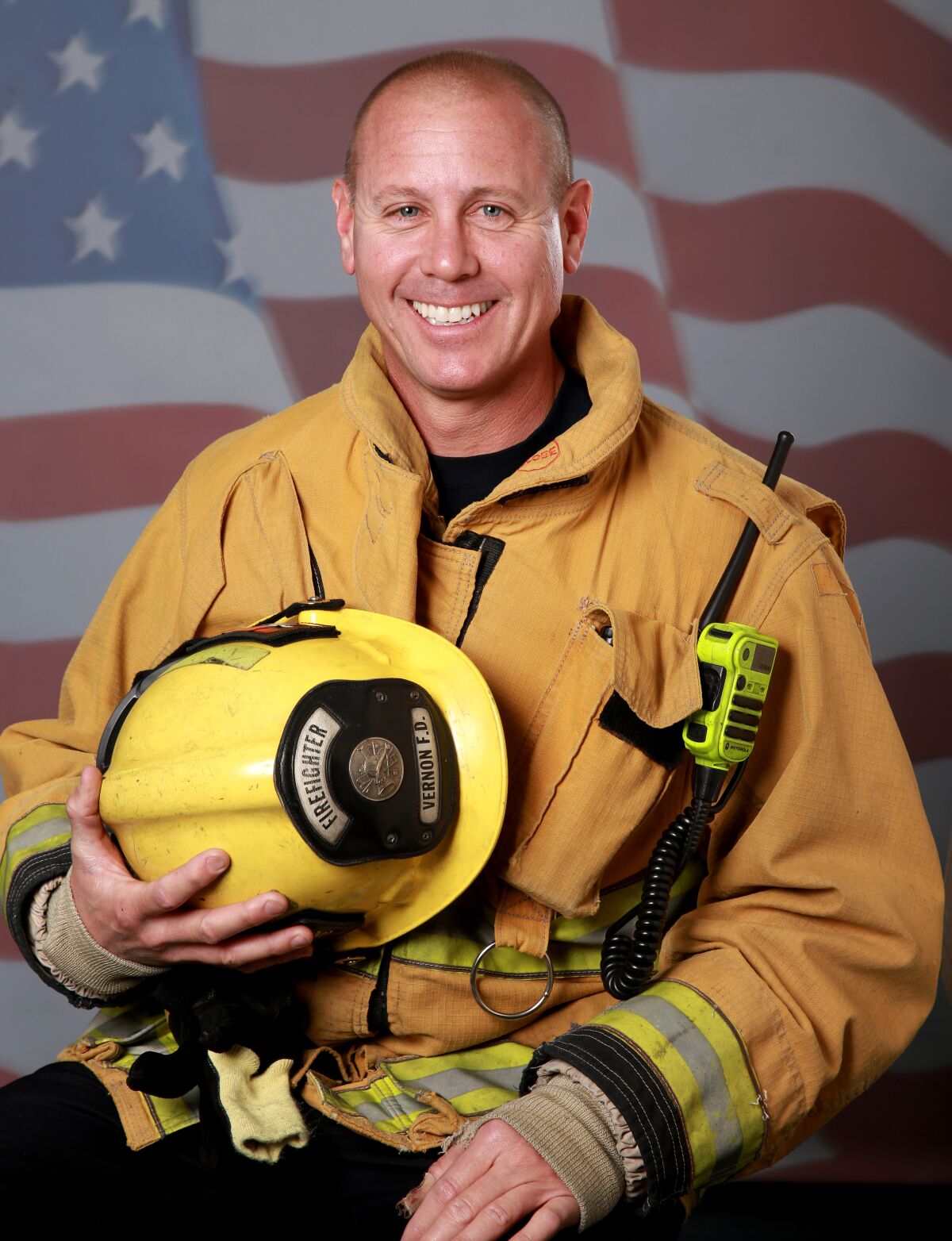 Firefighter Jonathan Flagler.