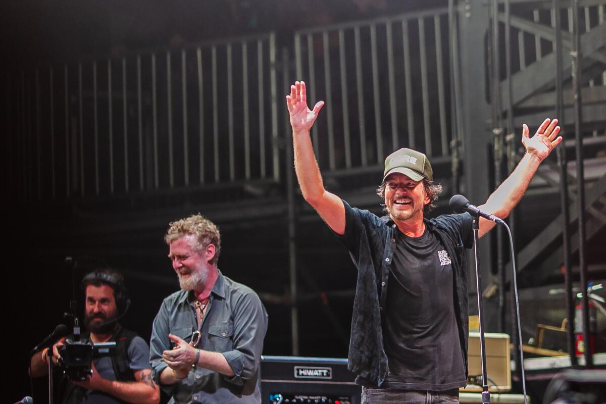 Eddie Vedder and Glen Hansard, Ohana Festival, Sept. 25, 2021, Dana Point, CA