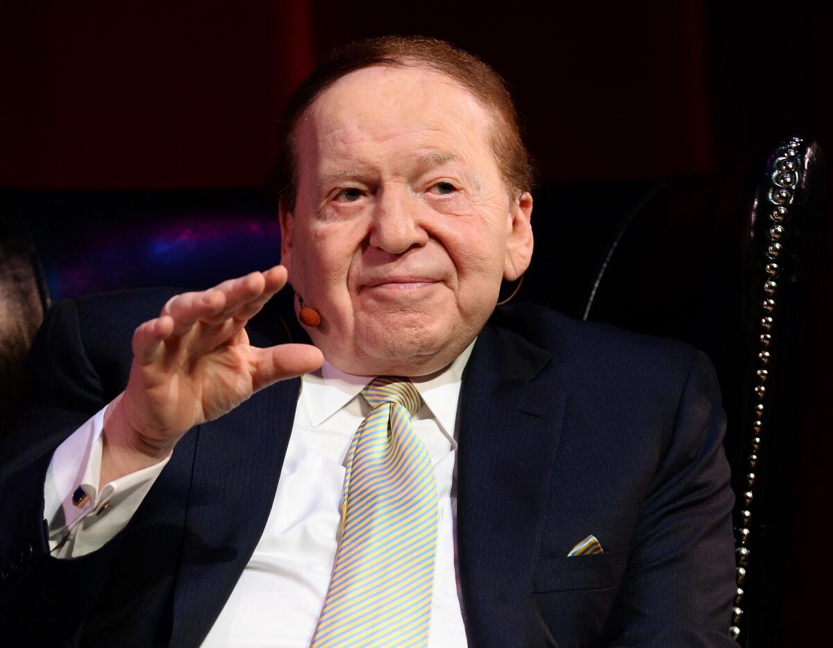 Las Vegas Sands Corp. Chairman and Chief Executive Sheldon Adelson.