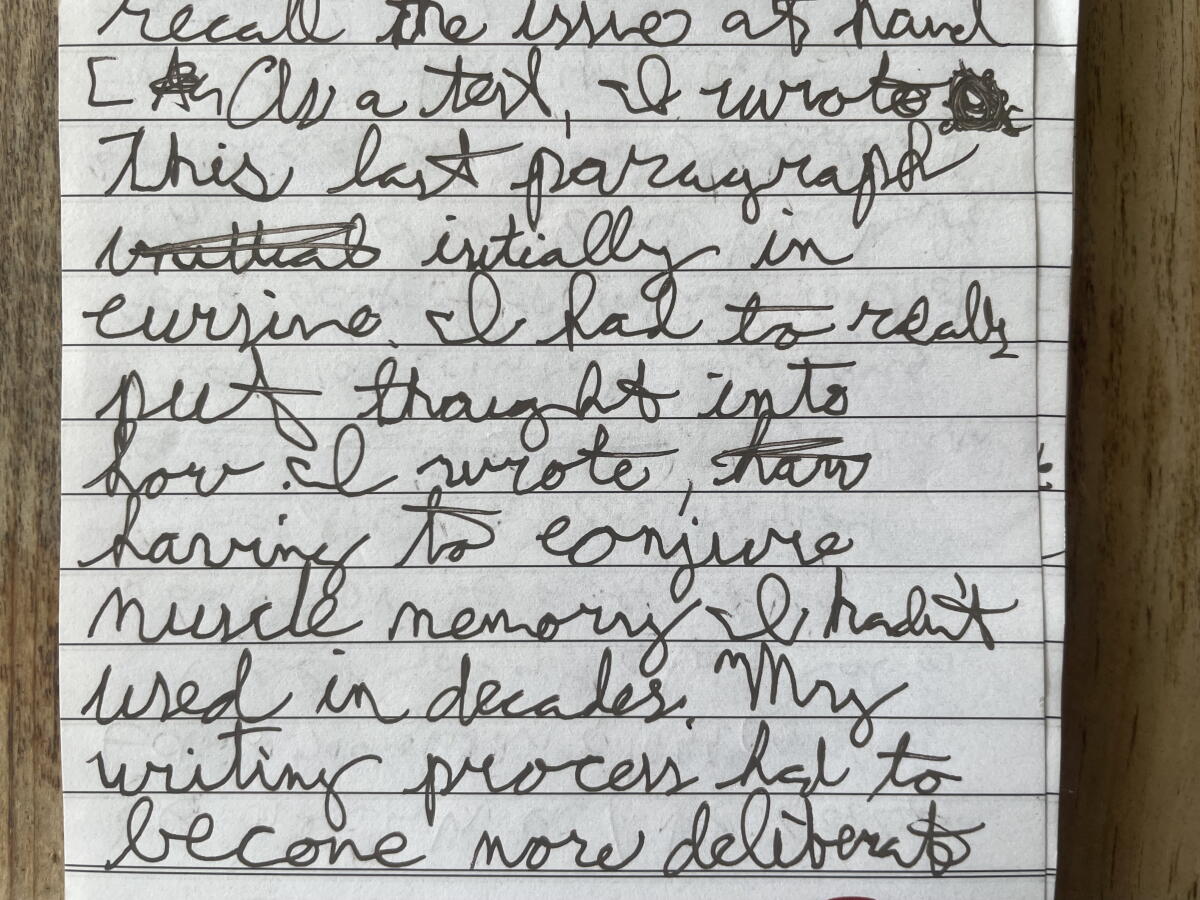Cursive Rude Column: Don't force kids to learn cursive. Mine is terrible, and I'm ...