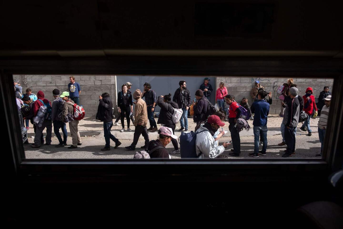 Migrantes en Tijuana