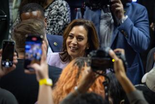 Las Vegas, NV - August 10: Vice President Kamala Harris and Governor Tim Walz Campaign Rally in Las Vegas on Saturday, Aug. 10, 2024 in Las Vegas, NV. (Jason Armond / Los Angeles Times)