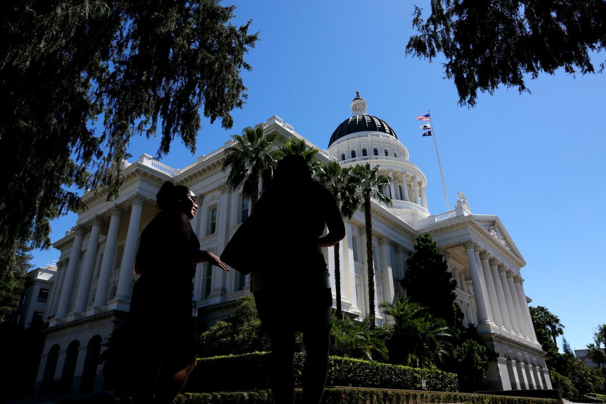 The California state Capitol in Sacramento.