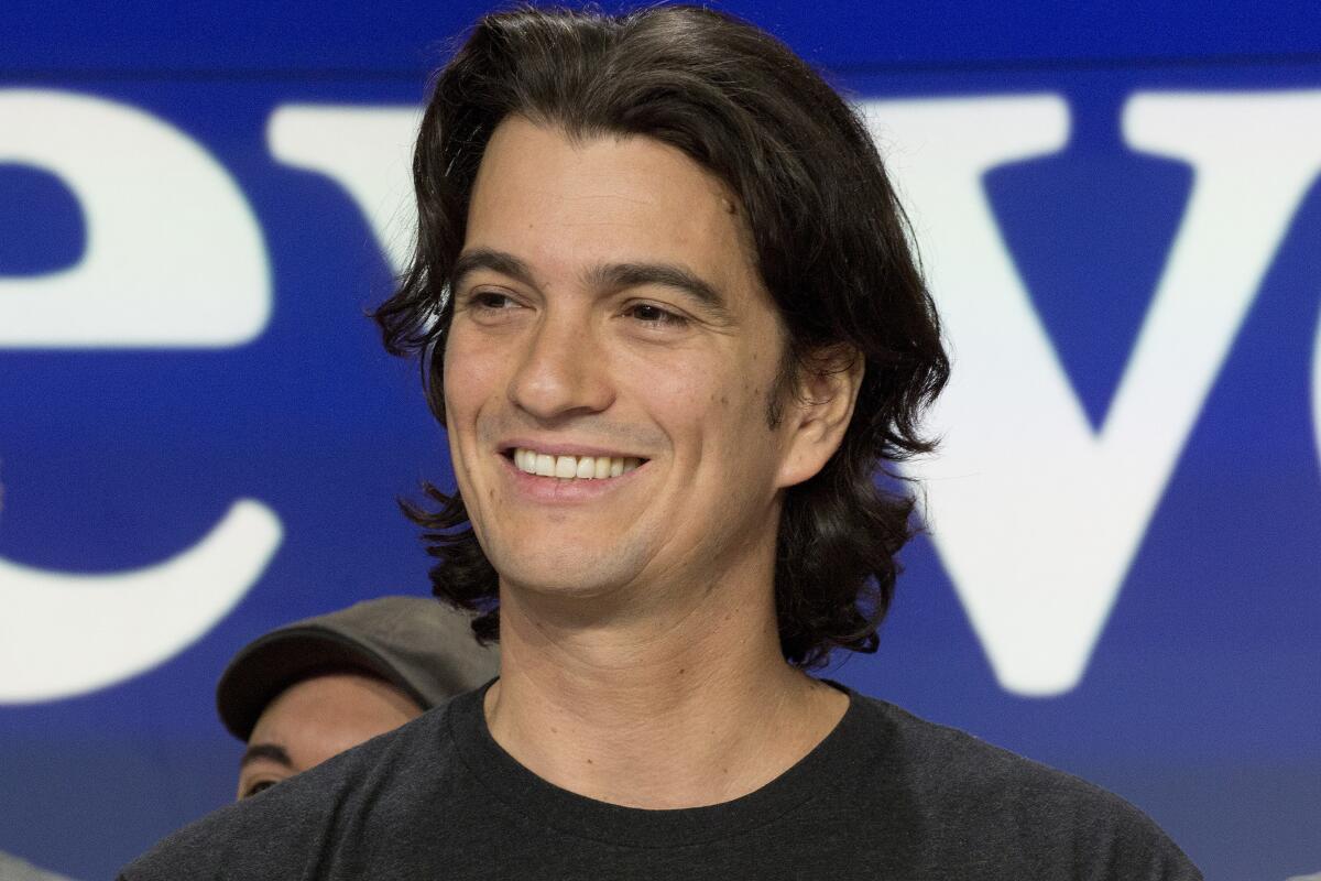 Adam Neumann, WeWork's co-founder and ex-CEO. Part of his lucrative exit package is on hold pending a dispute with SoftBank.