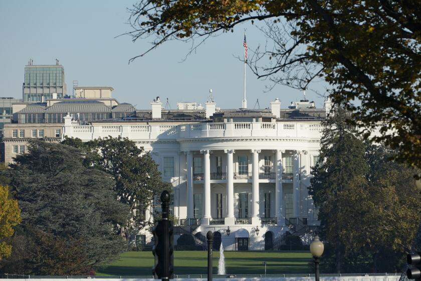 The White House in Washington, Saturday Nov 7, 2020. (AP Photo/Steve Helber)
