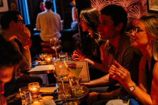 Singles attend a dating event hosted by startup Known in San Francisco.
