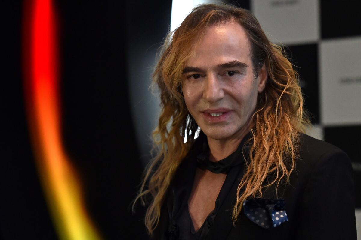 British designer John Galliano is shown in a file photograph from May.