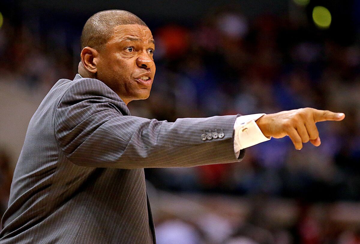 Said Coach Doc Rivers of the Clippers chasing an NBA title despite the new controversy surrounding owner Donald Sterling: "We're not going to let anything get in the way of those dreams."