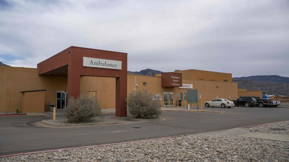 The Gerald Champion Regional Medical Center in Alamogordo, N.M., where U.S. Customs and Border Protection said an 8-year-old Guatemalan boy died late Christmas Eve while in custody of immigration authorities.