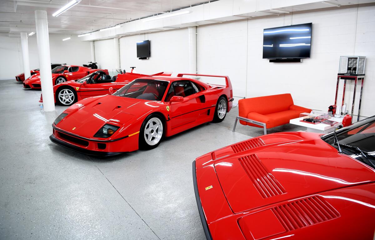 Five cars from David Lee's special Ferrari "super car" collection are together valued at more than $15 million.