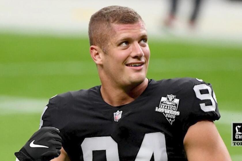 LA Times Today: Raiders’ Carl Nassib announces he’s gay, an NFL first