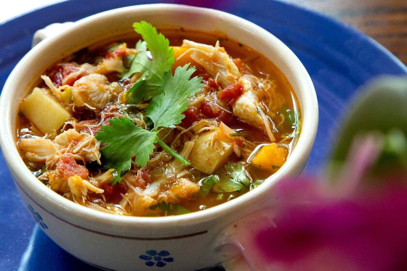 A Veracruzana crab (or crab and fish) soup.