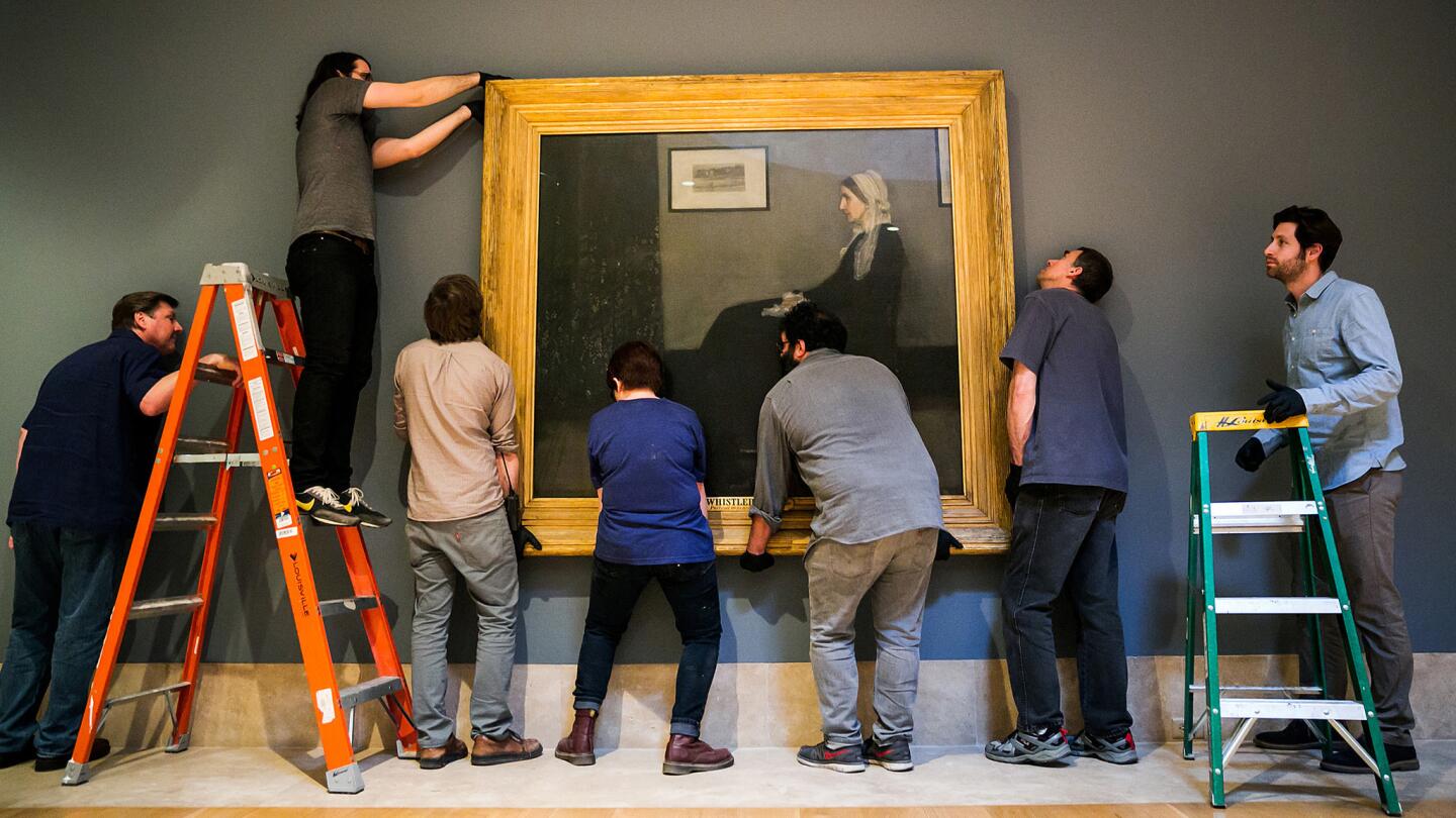 Hanging Whistler's 'Mother' and others