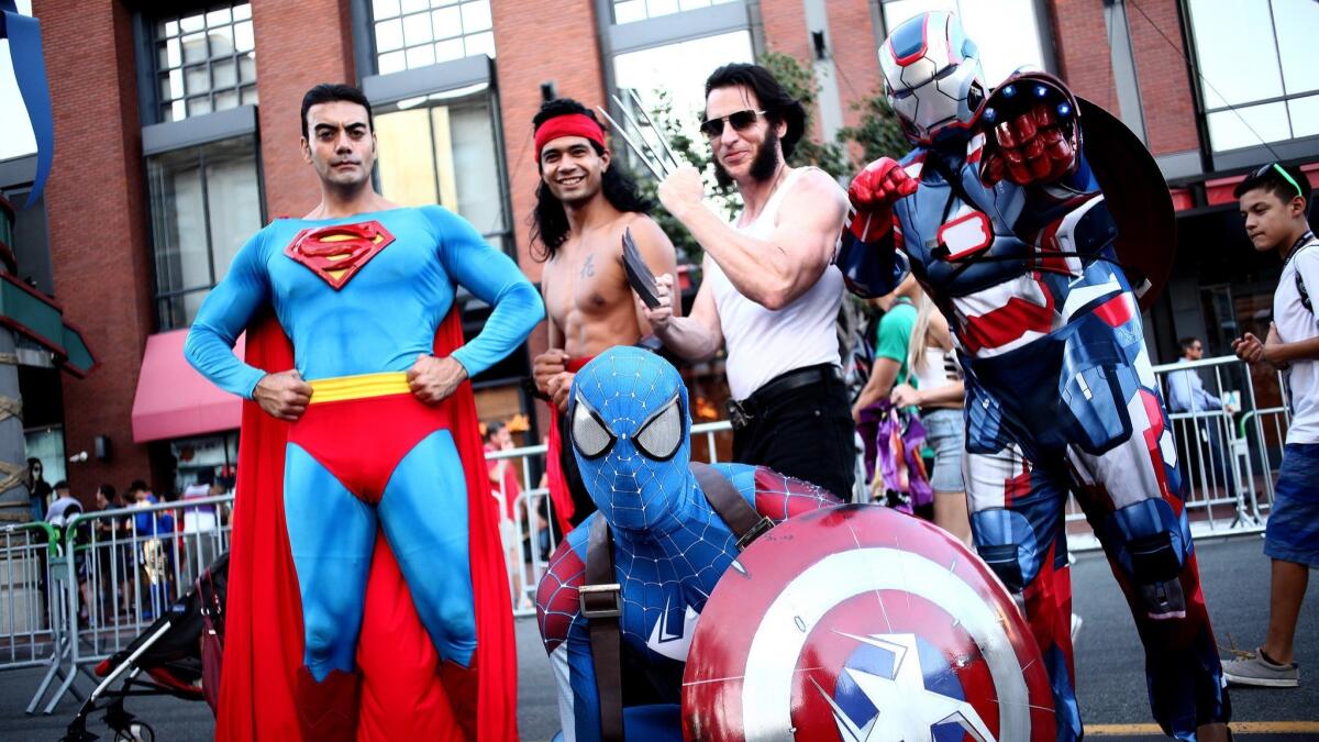 Cosplayers show off their stuff during 2017 Comic-Con International in San Diego.