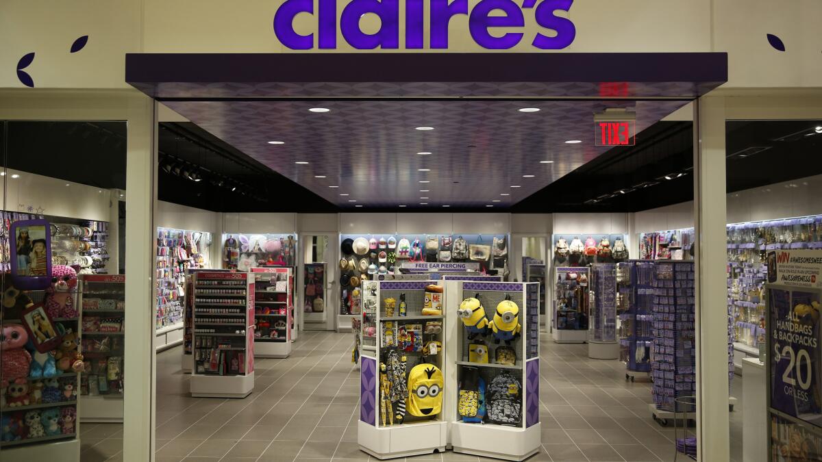 Claire's, the Teen Jewelry Chain, Files for Chapter 11 Bankruptcy - The New  York Times