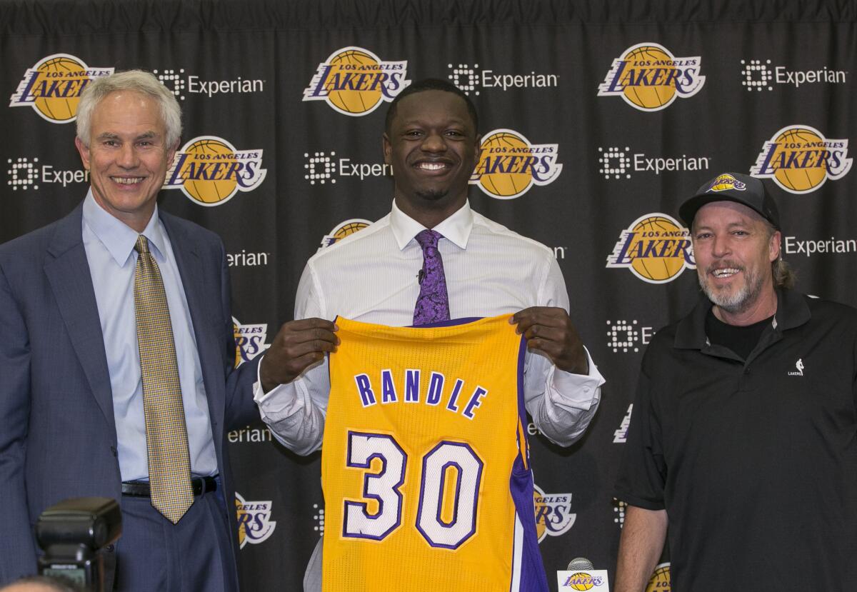 Julius Randle is headed for a foot specialist.