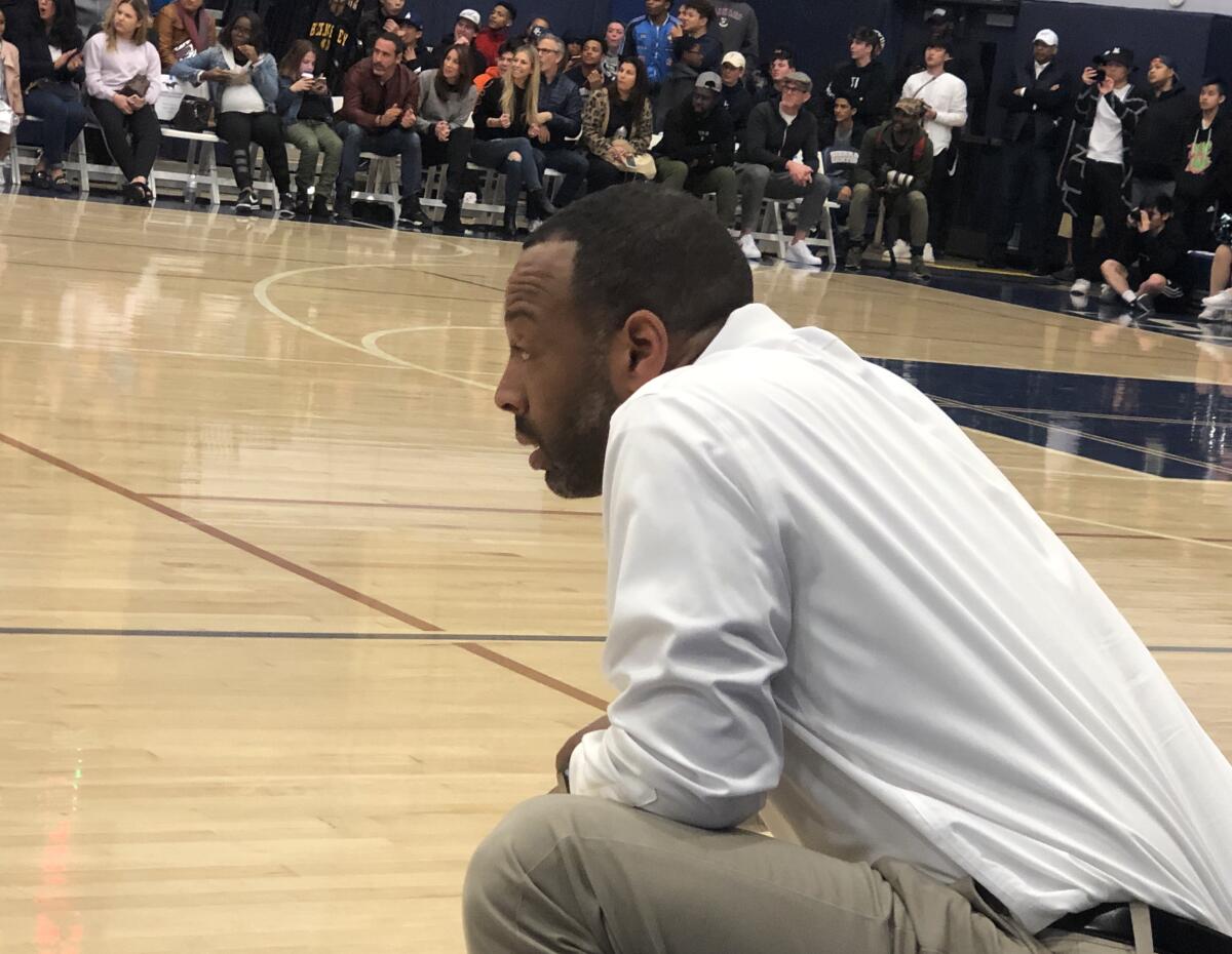Sierra Canyon boys' basketball coach Andre Chevalier guided the Trailblazers to the No. 1 seed for the Southern Section Open Division playoffs.
