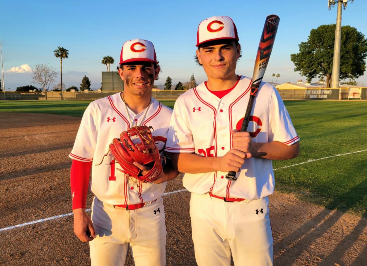Brothers Trey and Brady Ebel of Corona made their debuts last week and made an immediate impact.