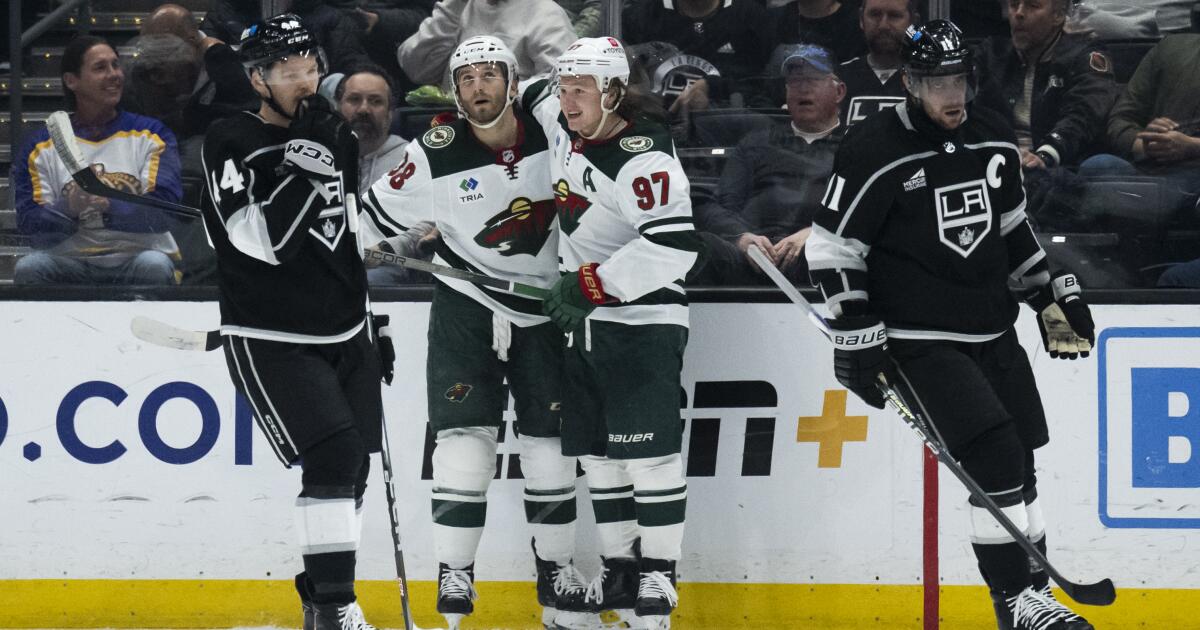 Kings lose to Wild, jeopardizing their chances of finishing third in the Pacific