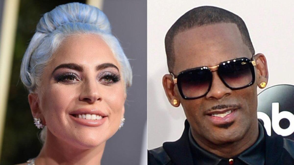 Lady Gaga apologized Wednesday night for her 2013 collaboration with R. Kelly.