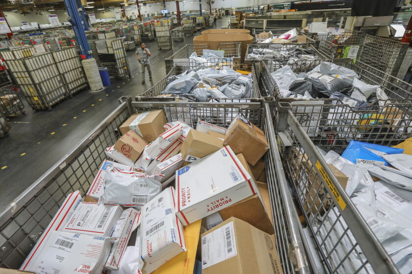 Postal Service Problems Half of letters delayed in some cities amid USPS mail crisis - Los ...