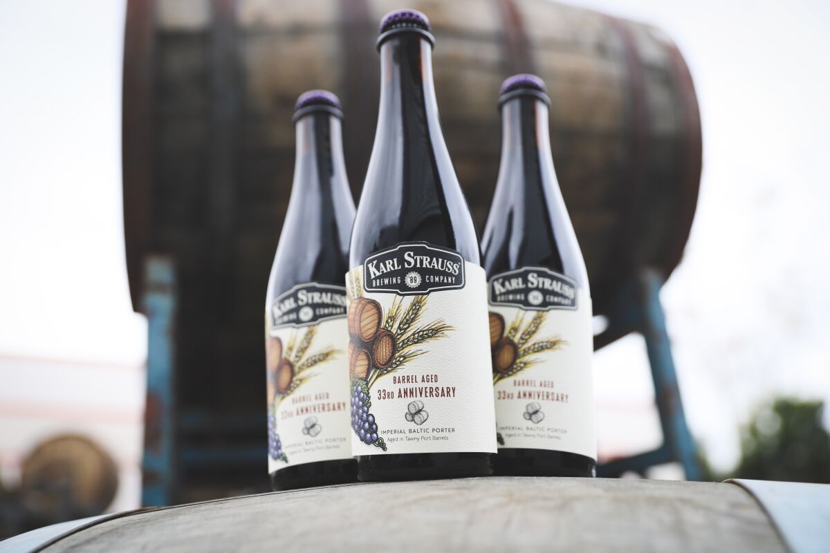 33rd Anniversary Barrel Aged Baltic Porter from Karl Strauss Brewing Company