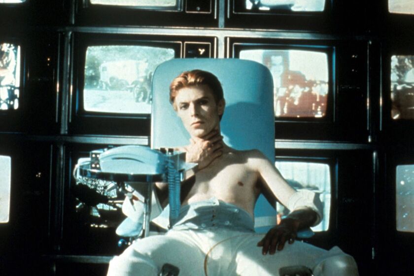 David Bowie in Nicolas Roeg's THE MAN WHO FELL TO EARTH (1976). Courtesy Rialto Pictures/StudioCanal.
