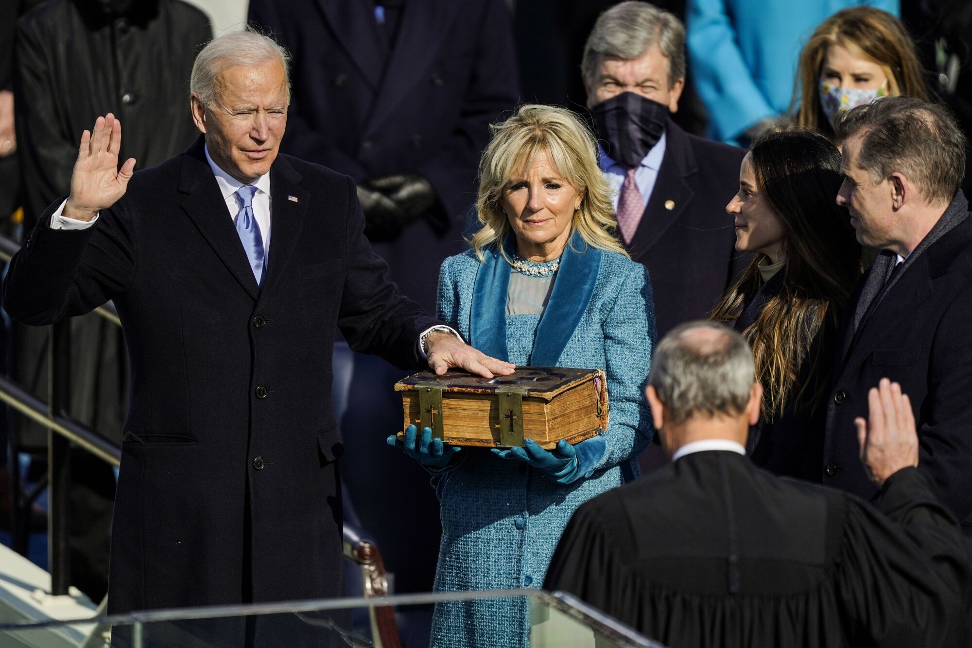Joe Biden is sworn in as president
