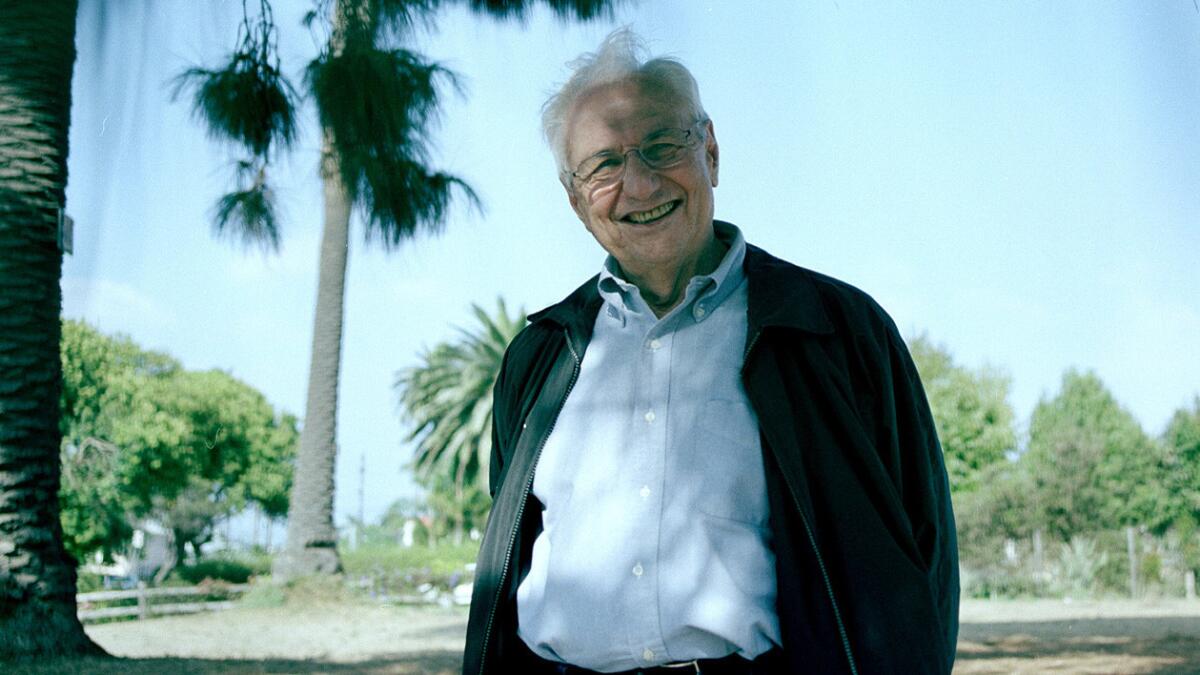 Architect Frank Gehry as seen in Venice, Calif. in 2002.