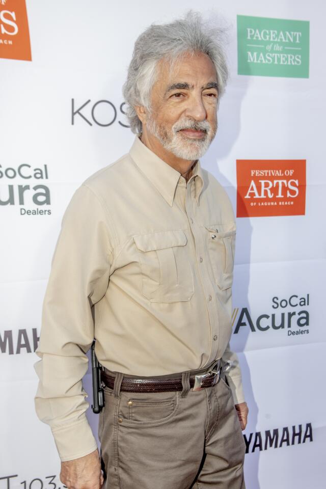 Joe Mantegna (David Rossi on “Criminal Minds”) poses for photos on the red carpet of the Celebrity Benefit at Festival of Arts and Pageant of the Masters on Saturday in Laguna Beach.