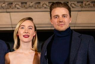 Saoirse Ronan and Jack Lowden attend Scotland's Premiere of Mary Queen of Scots on January 14, 2019 in Edinburgh, Scotland