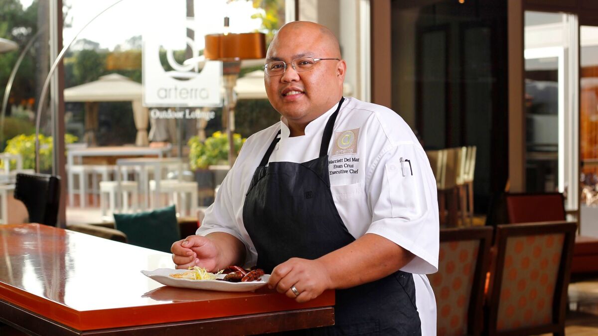 Evan Cruz is the executive chef at Arterra Restaurant at the San Diego Marriott Del Mar.