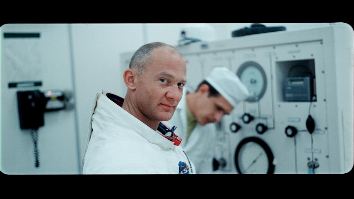 Buzz Aldrin in footage from the documentary "Apollo 11."