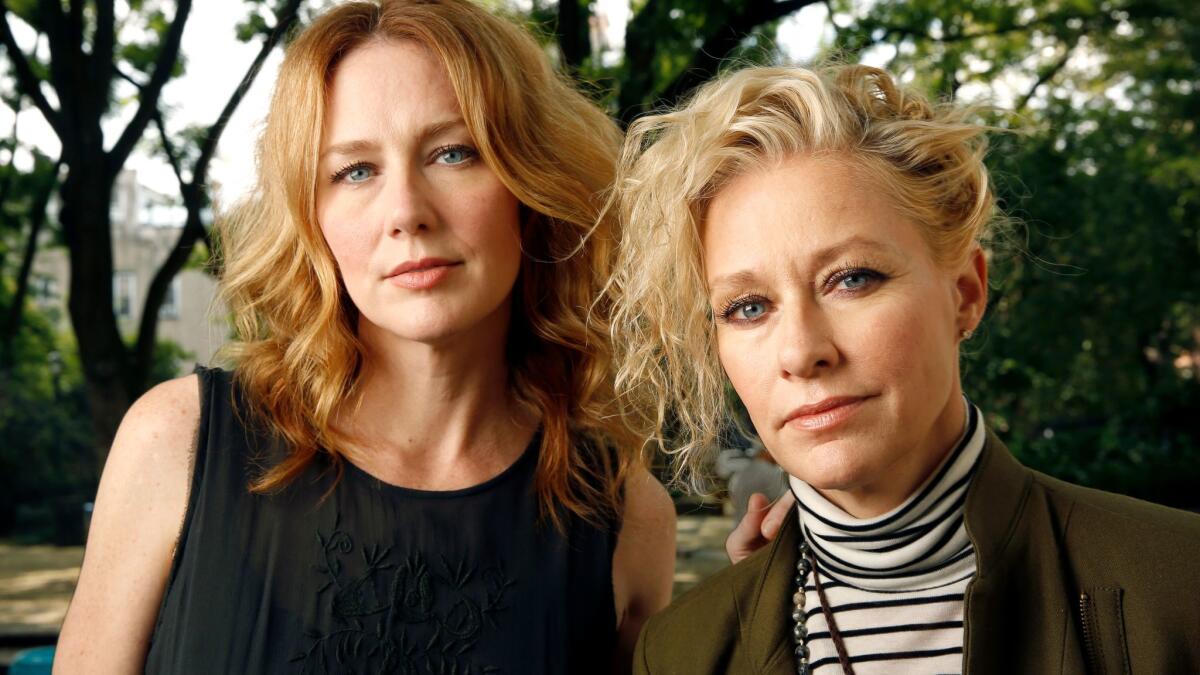 Singer-songwriters Allison Moorer, left, and Shelby Lynne have recorded their first album together, "Not Dark Yet."