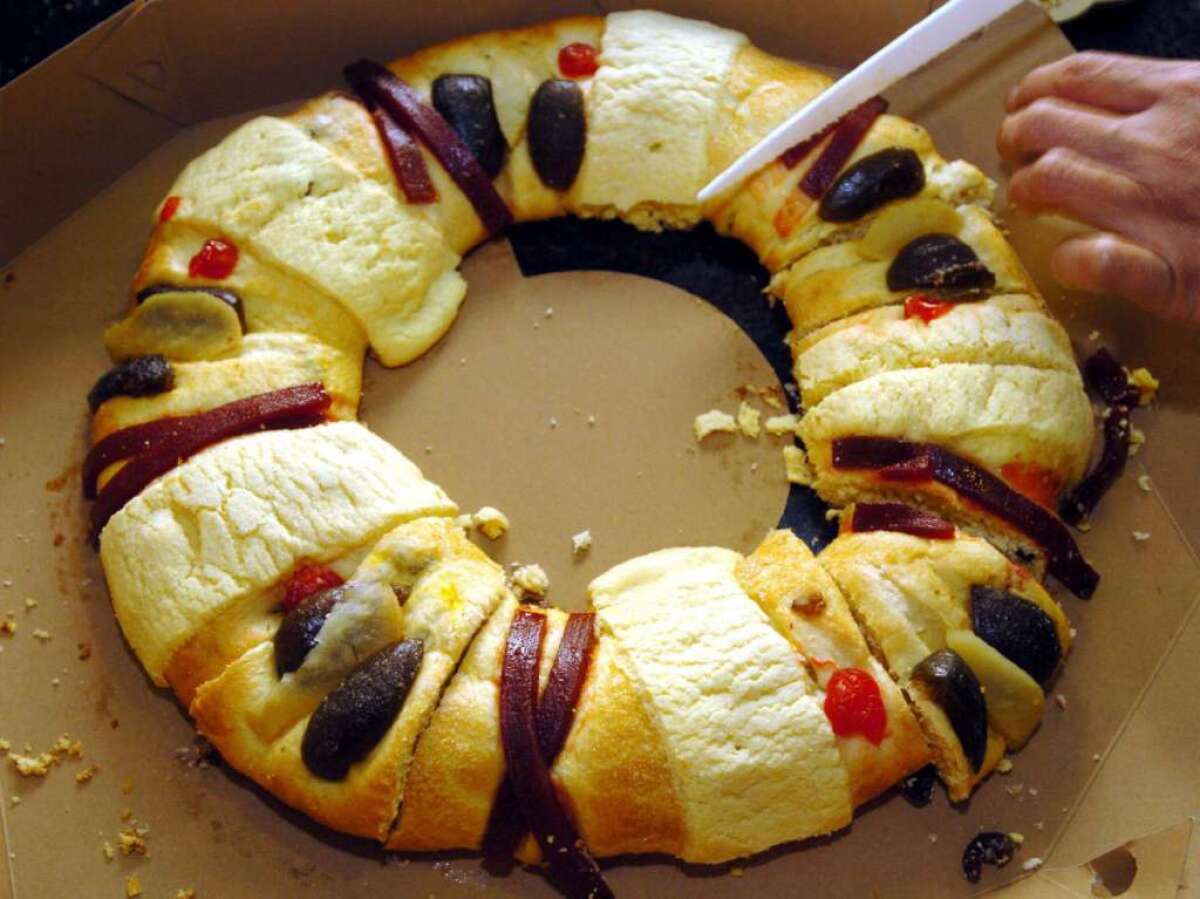 Imagen de archivo de la tradicional rosca de Reyes.