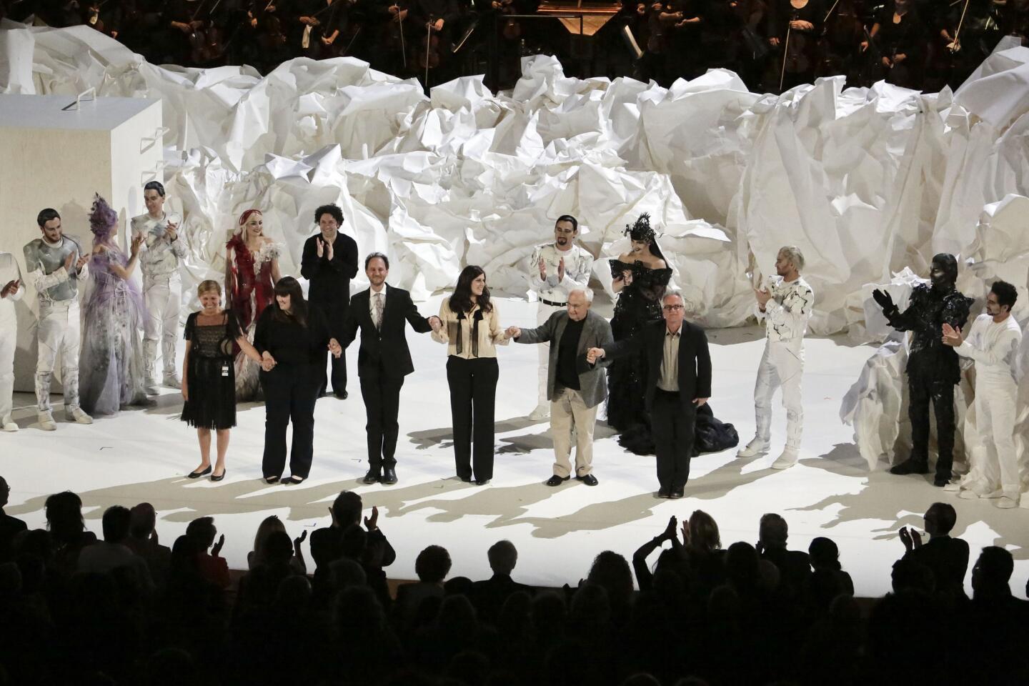 Dudamel's ongoing three-year project of staging Mozart operas with sets and costumes by famed architects and designers has been the most ambitious undertaking at Disney yet. It began with a site-specific "Don Giovanni" enacted amid crumpled paper sculptures by Frank Gehry.