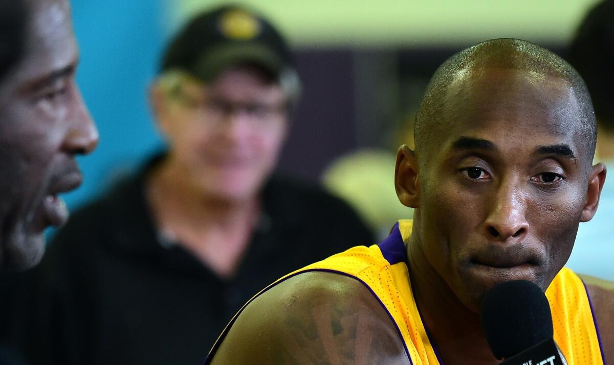 Kobe Bryant, 36, is entering into his 19th NBA season with the Lakers after playing in just six games last year because of Achilles and knee injuries.