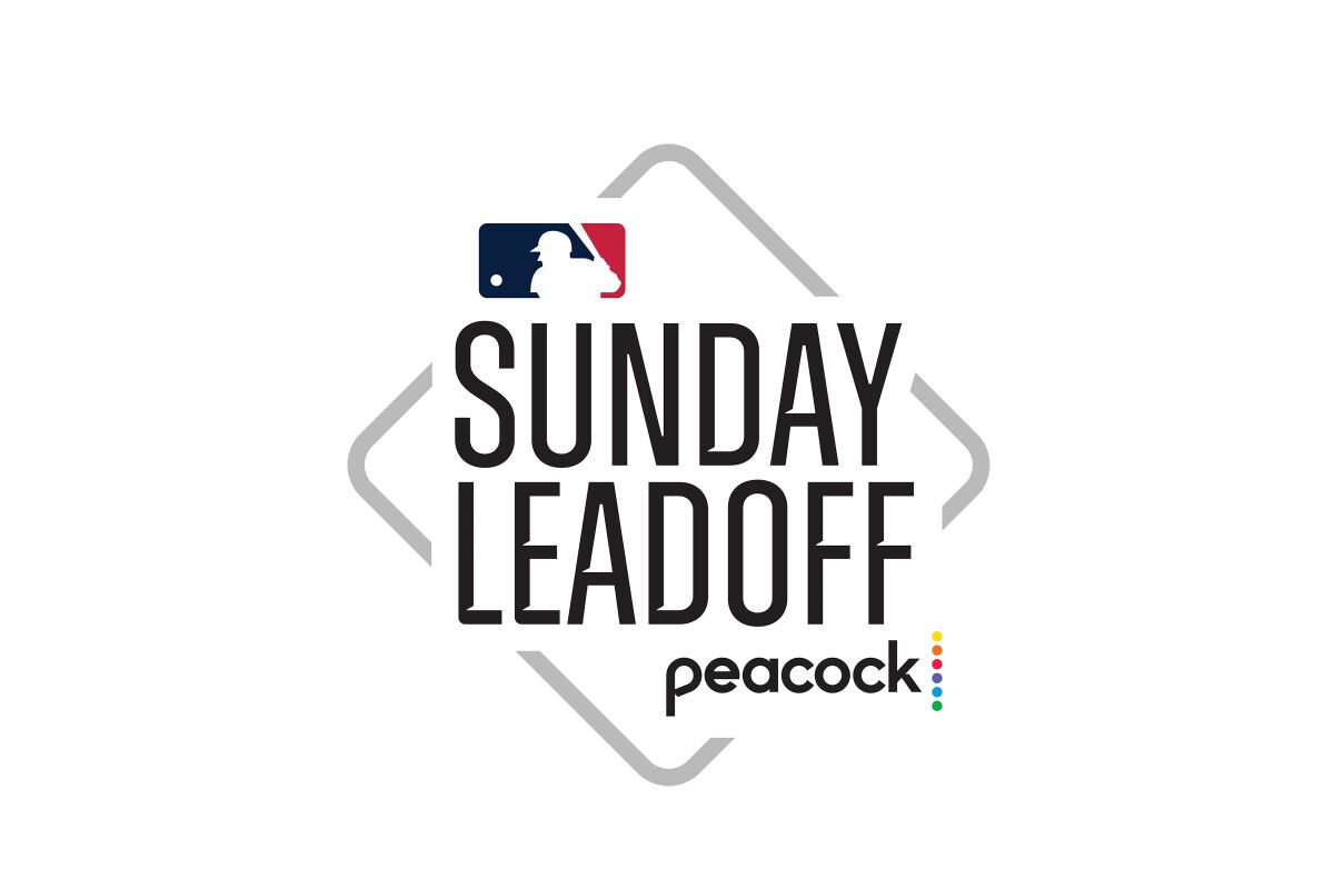 This image provided by NBC Sports shows the NBC Sports’ MLB Sunday Leadoff logo. Peacock’s Sunday morning Major League Baseball package will be called “MLB Sunday Leadoff." NBC Sports made the announcement on Wednesday, April 13, 2022. (NBC Sports via AP)