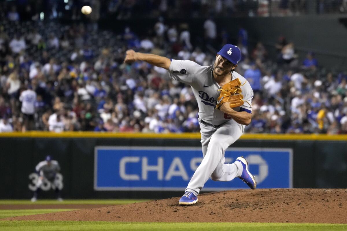 Mitch White started for the Dodgers in a bullpen game Saturday.
