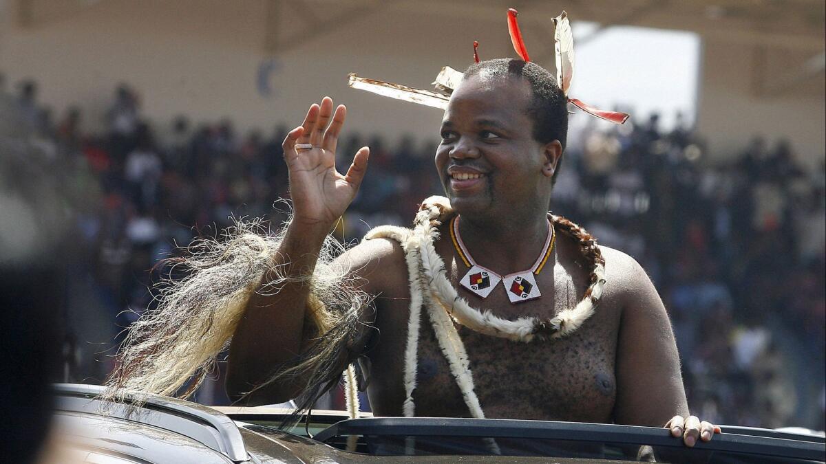 Swaziland's King Mswati III rules Africa's last absolute monarchy.