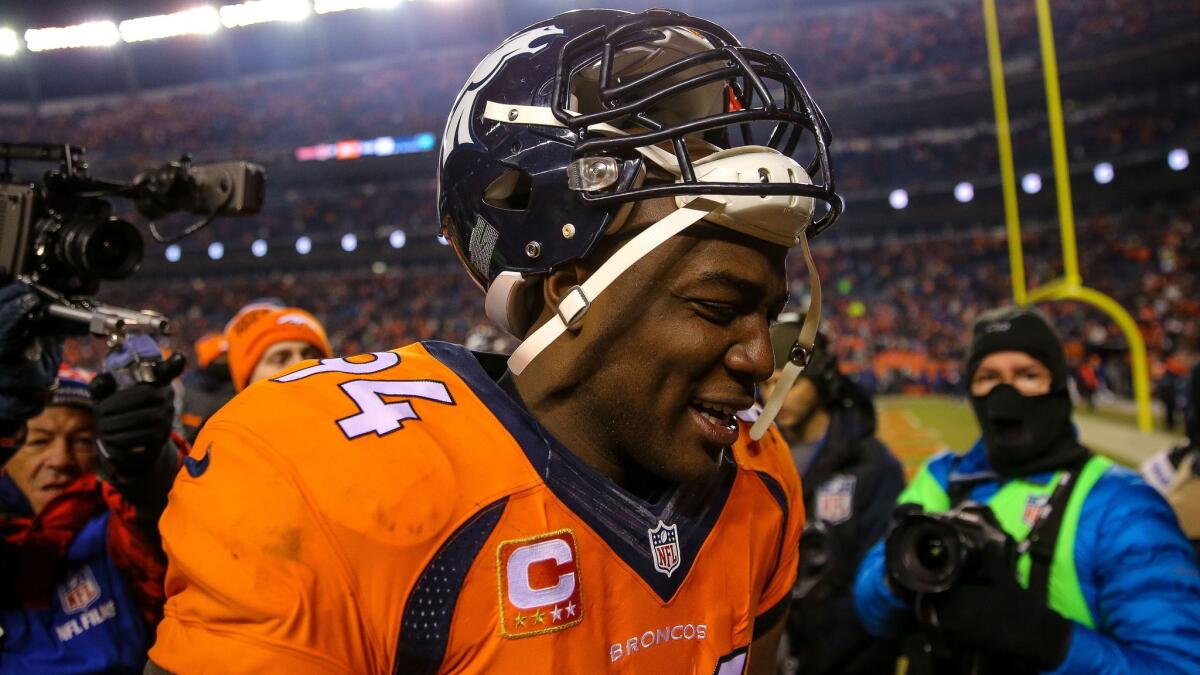 DeMarcus Ware will retire with the eighth most sacks in NFL history.