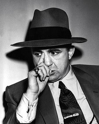 Though often arrested, Mickey Cohen avoided prison until he was convicted of tax evasion.