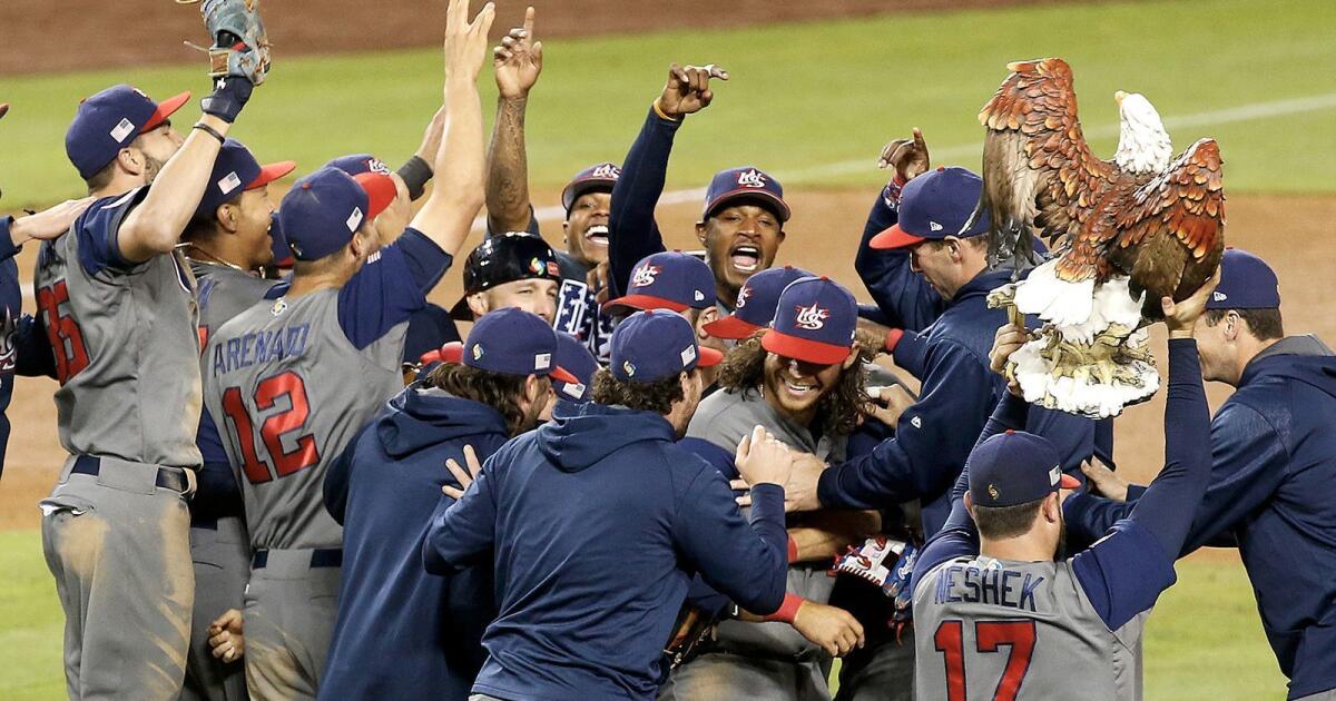 U.S. routs Puerto Rico, 8-0, to win World Baseball Classic - Los Angeles  Times