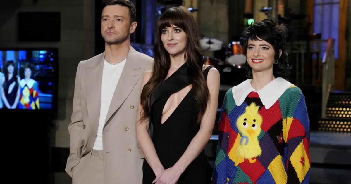 'SNL' recap: Dakota Johnson hosts and Justin Timberlake assists ...