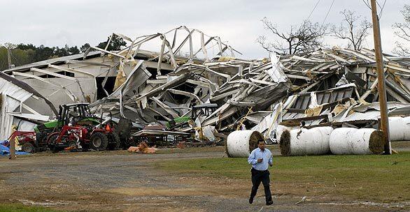 Arkansas tornado damage
