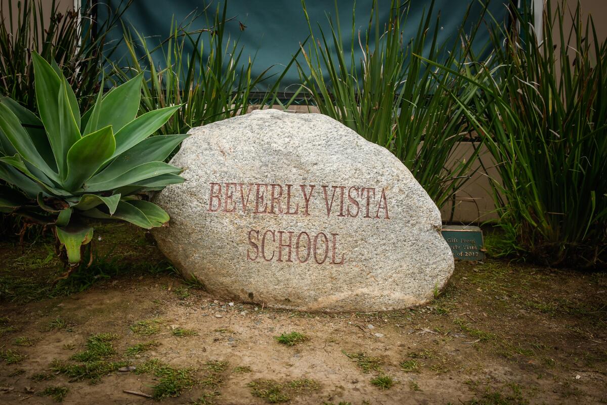 Beverly Vista High School in Beverly Hills.
