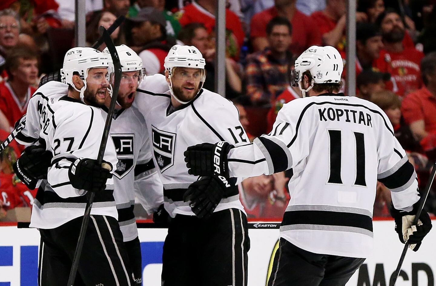 Alec Martinez, Jake Muzzin, Marian Gaborik, Anze Kopitar