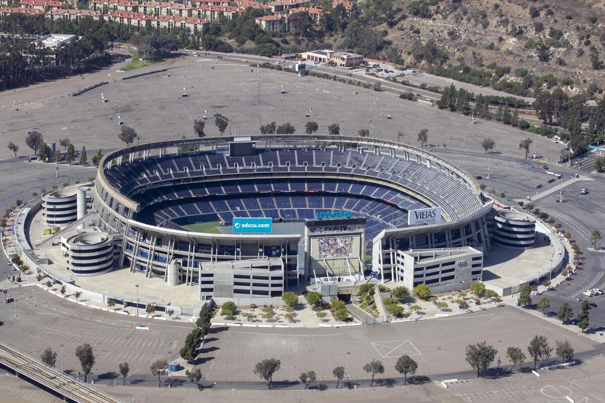 SDCCU Stadium in October 2019.